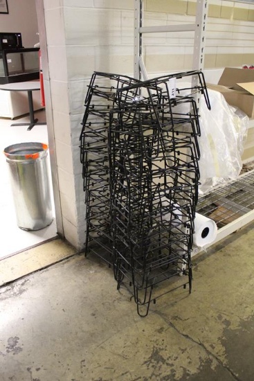 LOT OF METAL DISPLAY RACKS
