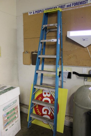 WERNER 8FT. FIBERGLASS LADDER