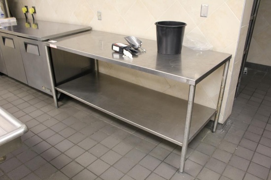 6FT X 30IN STAINLESS STEEL TABLE