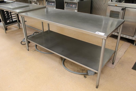 6FT X 30IN STAINLESS STEEL TABLE
