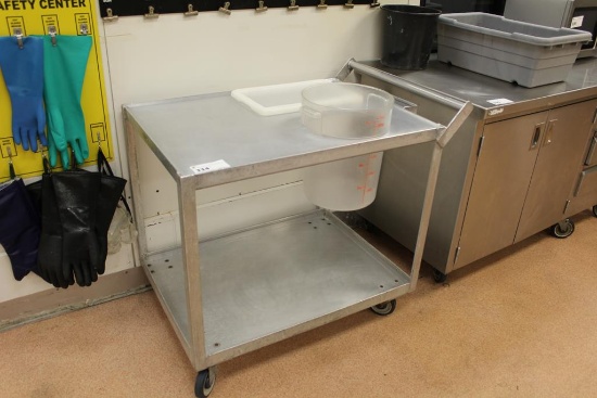 ALUMINUM BREADING CART