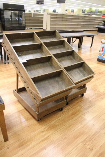 WOODEN PRODUCE DISPLAYS