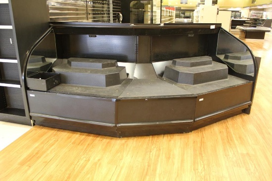 REFRIGERATED OPEN FLORAL CASE - REMOTE COOLED NO COMPRESSOR