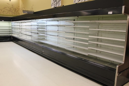 1994 HUSSMANN ND5Z-12U MULTIDECK DAIRY CASES (2-12FT, 1-8FT) - REMOTE COOLED NO COMPRESSOR