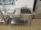 4FT S/STEEL TABLE WITH SINK