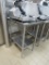 24X30 STAINLESS STEEL TABLE