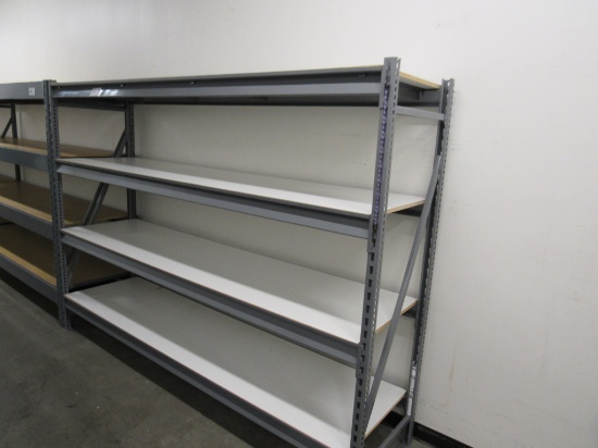 6FT TALL RACKING - 24IN DEEP, 8FT BEAMS - SOLD BY THE OPENING