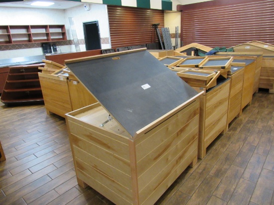 45-INCH PRODUCE DISPLAY TABLES W/ADJUSTABLE SLANT TOP