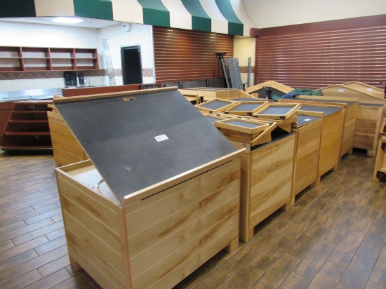 45-INCH PRODUCE DISPLAY TABLES W/ADJUSTABLE SLANT TOP