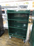 38-INCH GREEN 4-DECK STOCK CART