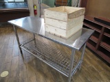 5FT STAINLESS STEEL TABLE - 24IN DEEP