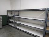6FT TALL RACKING - 24IN DEEP, 4FT, 8FT BEAMS - SOLD BY THE OPENING