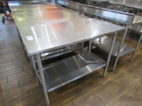 4FT STAINLESS STEEL TABLE - 24IN DEEP