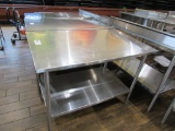4FT STAINLESS STEEL TABLE - 30IN DEEP
