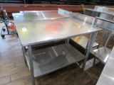 4FT STAINLESS STEEL TABLE - 30IN DEEP