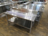 5FT STAINLESS STEEL TABLE - 30IN DEEP