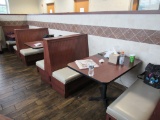 PADDED BOOTHS WITH 30X42 TABLES - SOLD BY THE OPENING