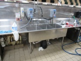 132-INCH 3-COMPARTMENT SINK