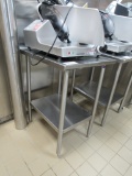 24X30 STAINLESS STEEL TABLE