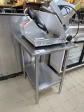 24X30 STAINLESS STEEL TABLE