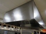 87-INCH S/STEEL HOOD - 72IN DEEP - NO FANS