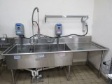 98-INCH 3-COMPARTMENT SINK