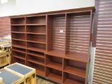 10FT WOOD WALL SHELVING