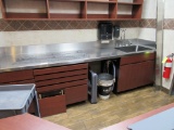 126-INCH S/STEEL TOP COUNTER WITH SINK