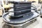 2011 BARKER PF1610R REMOTE 4-DECK GRAB & GO REFRIGERATED ISLAND MERCHANDISER