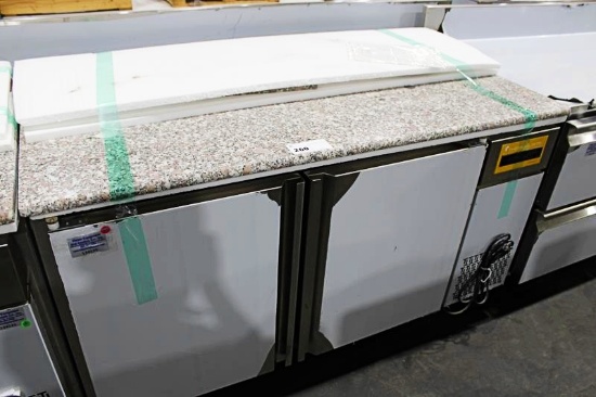 NEW THERMALRITE TPT602C-6003 SELF CONTAINED 5FT MARBLE WORKTOP 2-DOOR COOLER