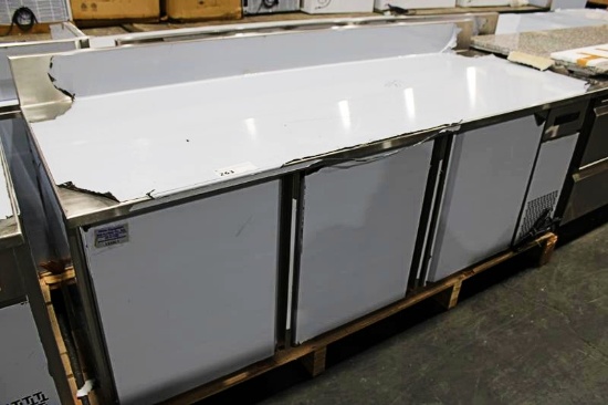 NEW PREPRITE PPT843C-8401 SELF CONTAINED 7FT 3-DOOR WORKTOP COOLER