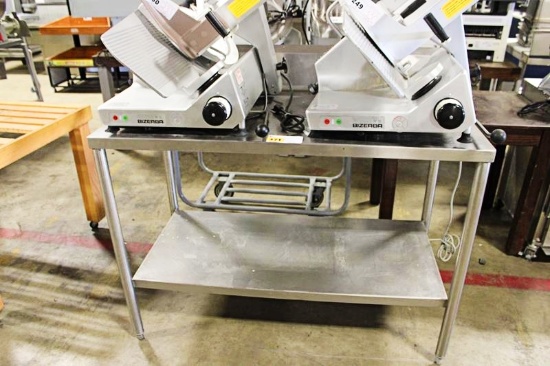 4FT STAINLESS STEEL WORKTOP TABLE