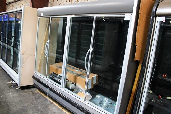 NEW 2022 HUSSMANN DD5NX8L REMOTE 4-DOOR DAIRY COOLER CASE W/ RIGHT END CAP
