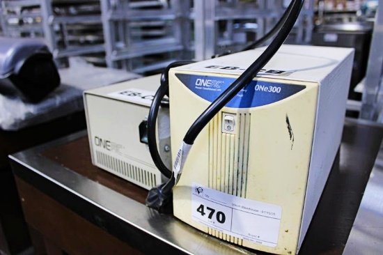 1 LOT - ONEAC ONE300 AND ONEAC CP1105 BATTERY BACKUP UNITS