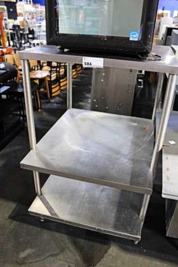 32IN. STAINLESS STEEL 3-TIER EQUIPMENT STAND