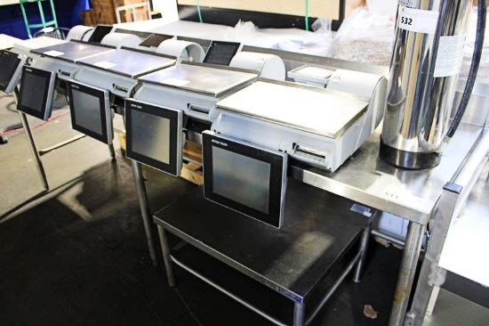 8FT STAINLESS STEEL WORKTOP TABLE