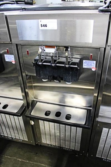 ELECTRO FREEZE SL500-132 3-FLAVOR FROZEN YOGURT/ SOFT SERVE ICE CREAM MACHINE