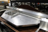 76IN. STAINLESS STEEL WORKTOP W/ HAND SINK