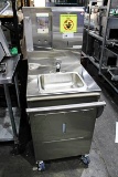 MOBILE 22IN. MOTION SENSOR HANDWASH STATION W/ SOAP AND PAPER TOWEL DISPENSER