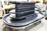 2011 BARKER PF1610R REMOTE 4-DECK GRAB & GO REFRIGERATED ISLAND MERCHANDISER