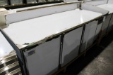 NEW PREPRITE PPT843C-8401 SELF CONTAINED 7FT 3-DOOR WORKTOP COOLER