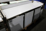 NEW PREPRITE PPT843C-8401 SELF CONTAINED 7FT 3-DOOR WORKTOP COOLER