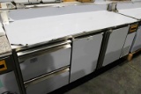 NEW THERMALRITE TPT843C-8406 SELF CONTAINED 7FT 2-DOOR 2-DRAWER WORKTOP COOLER