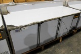 NEW PREPRITE PPT843C-8401 SELF CONTAINED 7FT 3-DOOR WORKTOP COOLER