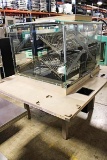 71IN X 60IN. GLASS CABINET DRY BAKERY DONUT BAGEL DISPLAY TABLE