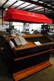 6FT DOUBLE SIDED PRODUCE DISPLAY W/ AWNING