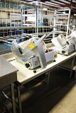 POLYTOP 6FT WORKTOP TABLE W/ OVERHEAD SHELF