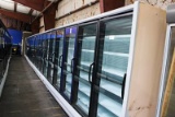 2008 HUSSMANN RLN-5,5,5,5 REMOTE FREEZER DOOR CASE, HOT GAS DEFROST - SOLD BY THE DOOR