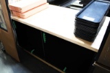 NEW 57IN. WOODTOP WORK COUNTER