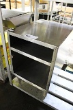 18X24 STAINLESS STEEL EQUIPMENT STAND/ DISPLAY CABINET